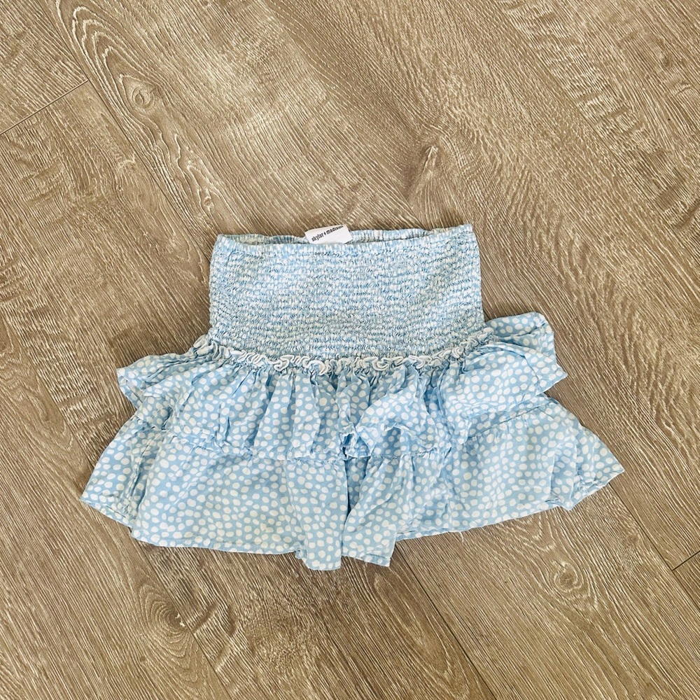Preppy blue summer skirt